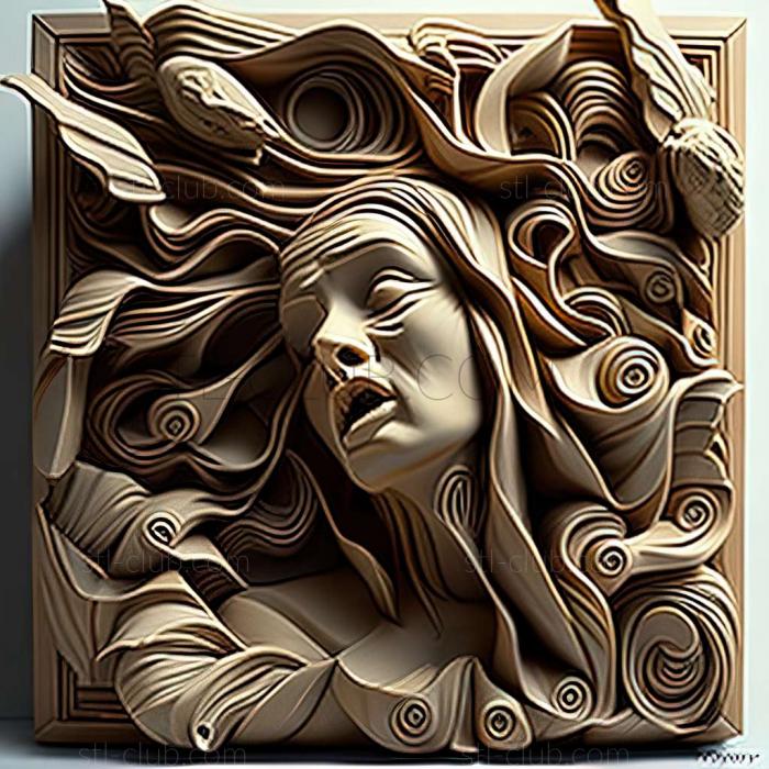 3D мадэль Кей Крейн, американская художница. (STL)